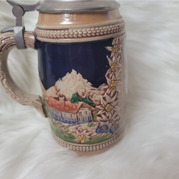 Gertz Antique Pewter Lid Stein - Picture 3 of 4